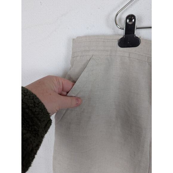 Cubavera Linen Pull On Pants Mens XXL 44 46 Beige Resort Drawstring Lounge - Picture 3 of 5